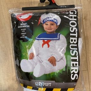 Stay Puft Marshmallow Man baby/toddler Halloween costume 12-24m